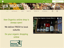 Tablet Screenshot of keworganics.com.au